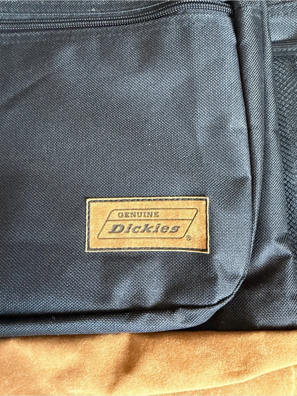 Dickies Black & Brown Suede Bottom Backpack Laptop School Work Bag